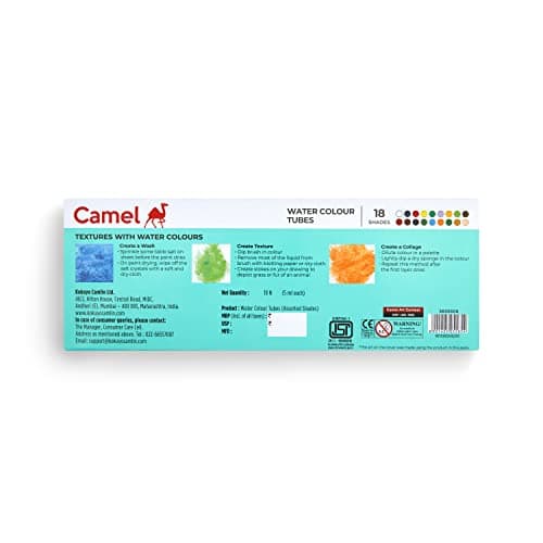 Camel Student Water Color Tube - 5ml Tubes, 18 Shades 2