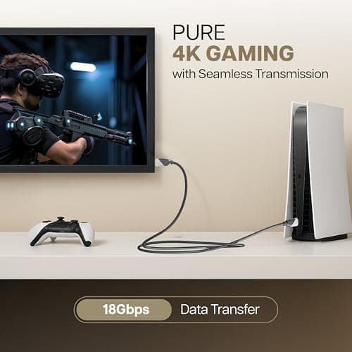 GEONIX 1.5 Meter Hi-Speed 4K@60Hz HDMI to HDMI Cable, Compatible with Smart HDTV, Laptop, Monitor, Projector, Gaming Console, supports upto 32 Audio Channels (Black) 3