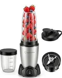 Electrofox Blendo+ 2 Jar Bullet Nutri 750 W Juicer Mixer Grinder For Smoothies, Juice and Protein Shake (2 Jar Blender Nutri | 2 Jars | Silver) 2 Year Warranty