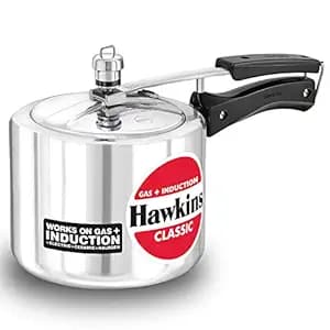 Hawkins Aluminium 3 Litre Classic Pressure Cooker,Induction Inner Lid Cooker,Tall Design Pan Cooker,(Icl3T)