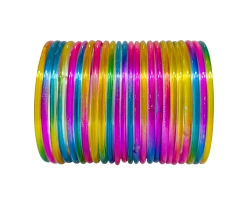 Tanush Women’s Plain Glass Bangle Set Traditional Bangles Chudi Set For Daily Wear Party And Festive Use (Pack Of 24) (Dark_Multi, 2.4)