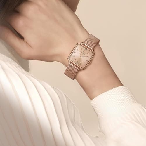 Carlington Iconic Analog Ladies Watch with Premium Linked Strap - CT 2040 Rose Gold 5