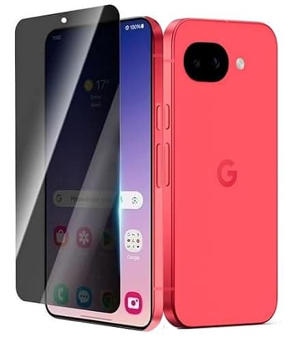 MOBIKTC FULL GLUE Front Screen Protector Privacy Tempered Glass For Google Pixel 10a 5G (Anti Spy Glass) Pack Of 1-Black