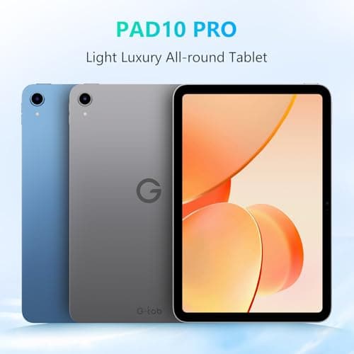 G-tab PAD10 Pro Android Tablet 10.1 Inch | 16GB RAM (6GB+10GB Expandable), 128GB Storage | Android 15 Tablet for Students, Work & Entertainment | 6000mAh Battery, Fast WiFi, 13MP + 5MP Camera | Gray 2
