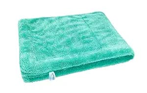 SOFTSPUN Microfiber Cloth for Car - 1200 GSM, 50X80cms, 1Pcs, Aqua Blue Twisted Loop Super Absorbentâ€¦â€¦