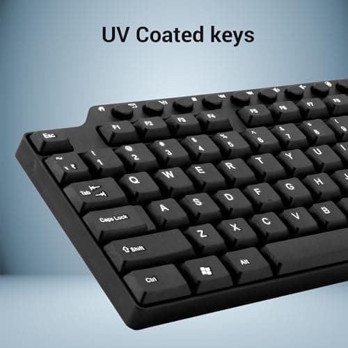Zebronics ZEB-KM2100 Multimedia USB Keyboard Comes with 114 Keys Including 12 Dedicated Multimedia Keys & with Rupee Key 5