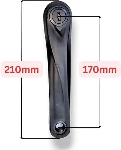 GHG 24-34-42T Crankset Steel Chainwheel 7/8/9 Speed Universal Square Hole Mountain Bike, Racing Bike, Road Bicycle Wheel (Front Pack of 24T-34T-42T) 3
