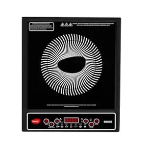Pigeon by Stovekraft Cruise 1800 watt Induction Cooktop With Crystal Glass,7 Segments LED Display, Auto Switch Off - Black