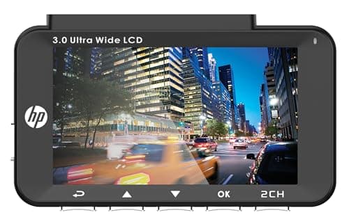 HP Dash Cam f450x (Full HD- 1080P Recording with GPS & WI-FI Includes Front & Rear Camera 5
