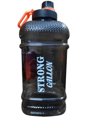 DOVEAZ® Sports Water Bottles for Office use/Protein Shaker Bottle/Gallon Water Bottle (2.2 LTR) with Mixer Ball and Strainer (BPA-Free, Unbreakable, Freezer Safe) (STRONG ORANGE) 4