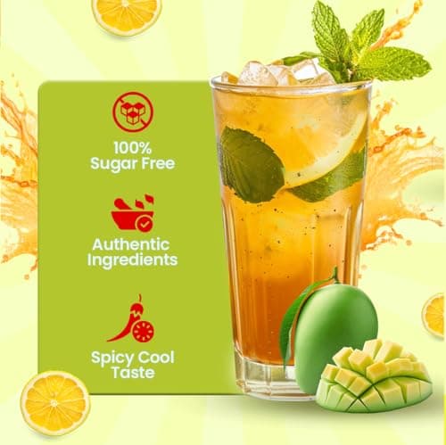 Guppy Moms Masala Iced Lemonade Premix | Sugar-Free Refreshing Drink Mix | Tangy Lemon with Indian Spices | Healthy Drink & Easy to Make | 200g Pack (Up to 20 Servings) (Pack of 1) 5