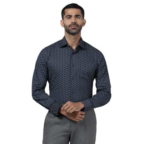 Blackberrys Men India Slim Fit Formal Shirt Navy