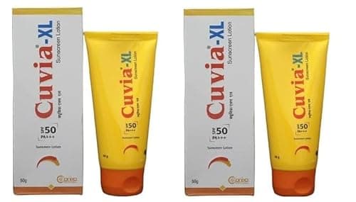 Cuvia xl sunscreen lotion Uva, Uvb Protection - spf 50 (Pack of 2)