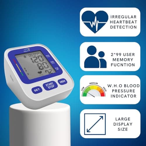 Infi Clinically Validated Digital Blood Pressure Monitoring Device/Apparatus, Portable BP Check Machine for Home, Accurate and Reliable Blood Pressure Machine, Hypertension & Managing Heart Health, Wi 3