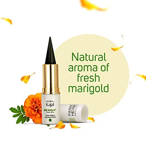 Farmherbs 100% Herbal Kajal Stick For Adults-Natural Olive Wax Based,Certified Lead-Free,Irritation-Free,Synthetic Chemical-Free,Smudgeproof,Natural Black Color 5