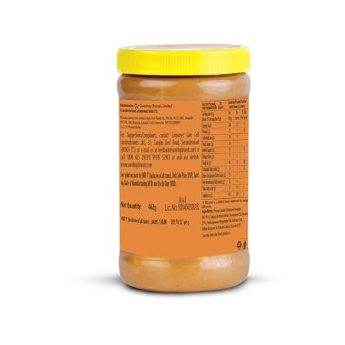 Sundrop Peanut Butter with Honey | Creamy | 462 grams | With 23% Protein | 7% Dietary Fibre | Premium Roasted Peanuts | No Preservatives | Great Value Per Gram of Protein 3