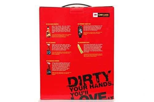 3M Large Car Care Kit | Car Shampoo | Tyre Dresser | Dashboard Dresser | Liquid Wax | Microfiber Cloth (All in One) 4