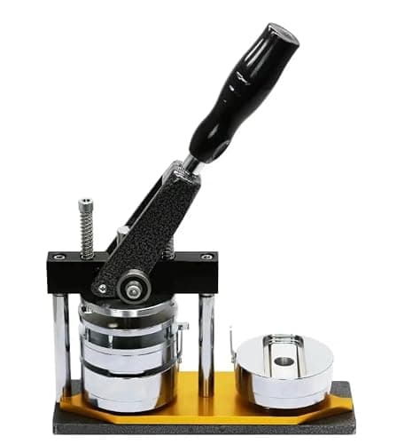 68x24mm Name Plate Making Machine || Metal Body Machine with Paper Cutter 72x28 Size || Includes Machine, User Manual, Allen Key Tool || Include 100 pcs Plastic pin Badges 68x24mm Size 4