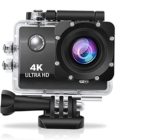 DEATTI4K 30FPS Action Camera Ultra HD Underwater Camera 170 Degree Wide Angle 98FT Waterproof Camera (DECM51)