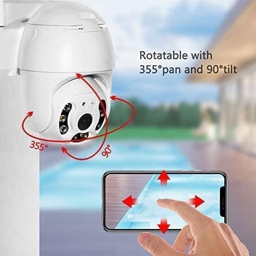 Guard Well 5MP WiFi Outdoor PTZ Security Camera | 360° View | Full HD | Color Night Vision | Motion Detection | Two Way Audio | Wireless CCTV Camera for Home with Mobile App V380 Pro (Dome Camera) 4