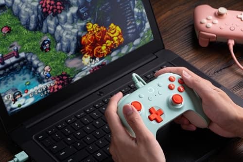 8Bitdo Ultimate 2C Wired Controller for Windows PC and Android, with 1000Hz Polling Rate, Hall Effect Joysticks and Hall Triggers, and Remappable L4/R4 Bumpers (Mint) 5