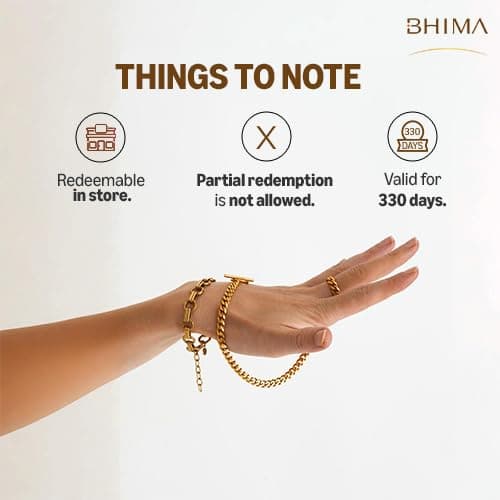 Bhima Jewellers Jewellery |Upto 1% Cashback| E-Gift Card | Instant delivery | Valid for in-store and online purchases | Ideal gift for birthday, anniversary & wedding 6