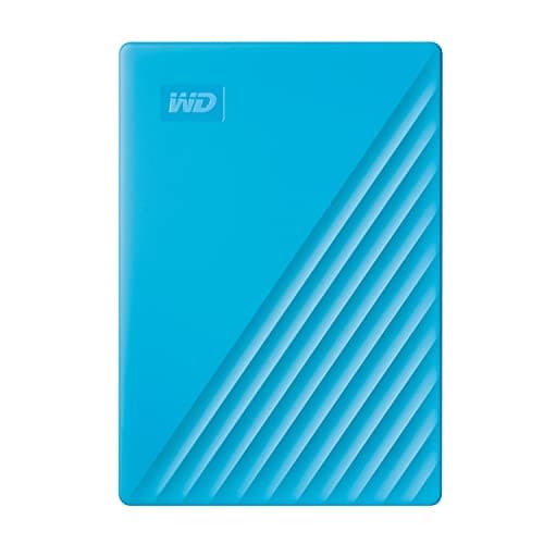 Western Digital WD 2TB My Passport Portable Hard Disk Drive, USB 3.0 with Automatic Backup, 256 Bit AES Hardware Encryption,Password Protection,Compatible with Windows and Mac, External HDD-Blue