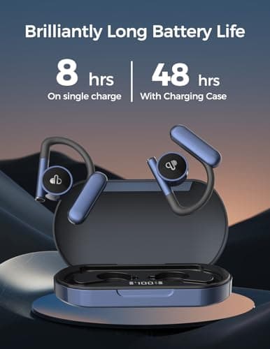 CHIFENCHY Open Ear Headphones Wireless Bluetooth 5.3 with Dual 16.2mm Dynamic Drivers, 48H Playtime, IPX7 Waterproof, Deep Bass Wireless Earbuds for Sports, Running, Walking, Workout 2