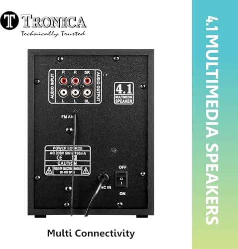 Moscow 40W 4.1 Bluetooth Home Theater System with Vivid Lights & Slim Remote (Plays FM/pendrive/Sd Card Reader/Aux/Mobile/Smart Tv or Any aux Source) 4