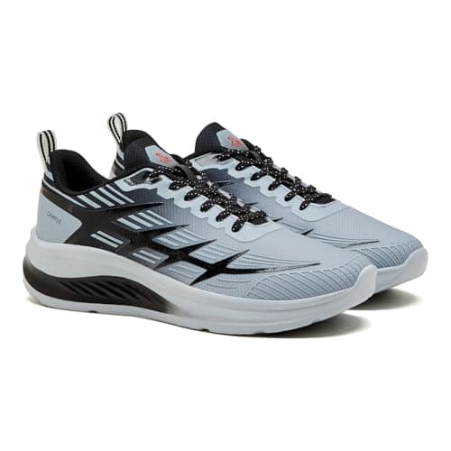Campus Men's RELTO L Grey/Black Running Shoes - 8UK/India 1 Pair 3