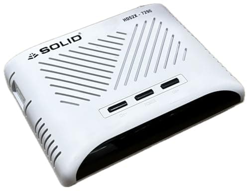 Tech-lobby Solid HDS2X-7290 S2X H.265 FTA STB with WiFi, 8 Bit HEVC, 25 Online Channels 4
