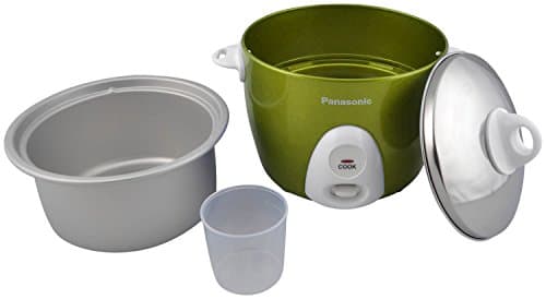 Panasonic SR-G06 300-Watt Automatic Small Electric Rice Cooker 0.3 Liters Apple Green | Stainless Steel Lid | Anodized Aluminium Pan| Best for Bechlor| Energy Efficient Cooking 3