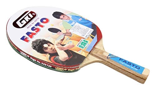 GKI Fasto Table Tennis Racquet, Wood, Red 2