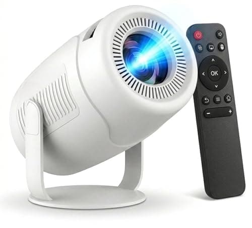 WELITRO 1080 Full HD Smart Projector with 4K Support | Android 14 WiFi 6 Bluetooth Projector | 200 ANSI Lumens Mini Portable Projector | 180° Rotation | Home Theater, Mobile, Laptop Compatible
