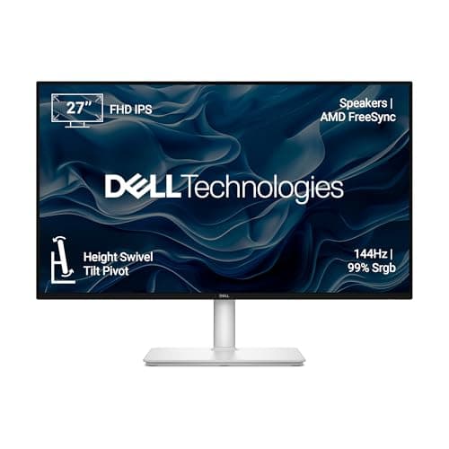 Dell S2725HSM 27"/68.58cm FHD Monitor, 144Hz Refresh Rate, IPS Panel, 1ms Response, Flicker-free, Contrast 1500:1, 2xHDMI, Built-in 6W Dual Speakers, Warranty 3 Years, TÜV Rheinland 4-Star Eye Comfort