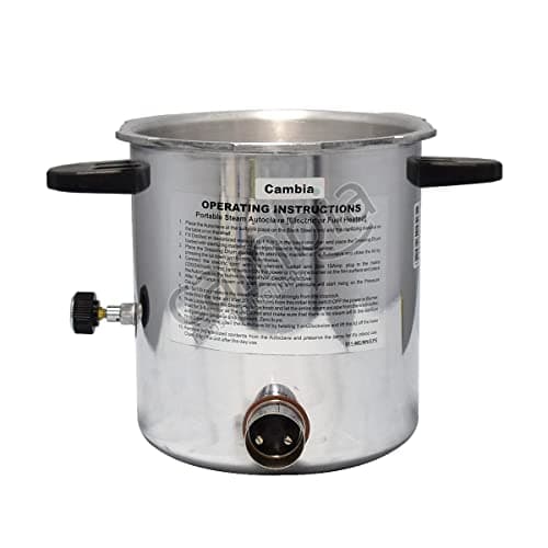 Cambia Electric Autoclave 13 Litre (9"x11") with Dressing Drum (8"x8") 6