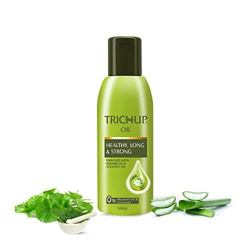 Trichup Healthy, Long & Strong Hair Oil - with The Natural Goodness of Sesame & Coconut oil and Enriched with Aloe Vera & Neem (200ml) (Pack of 2) 2
