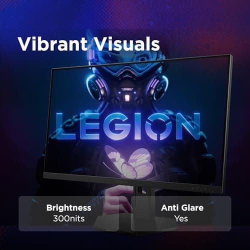 Lenovo Legion 27-10 | 27" (68.58cm) FHD IPS 240Hz Gaming Monitor | 0.5ms, AMD FreeSync, NVIDIA G-Sync 99% sRGB, 2xHDMI 2.1 TMDS, 1xDP 1.4| Tilt, Swivel, Pivot, Height Adjust | Black | 68C5GAC4IN 3