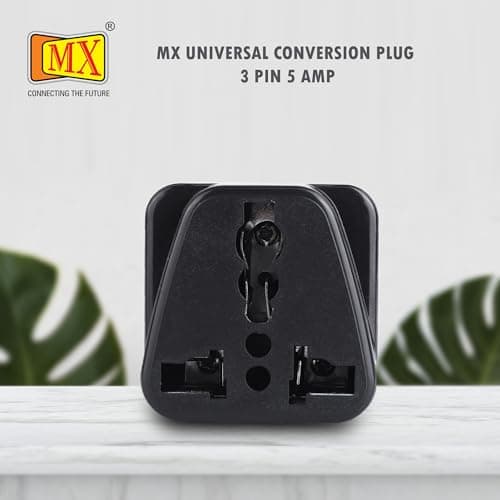 MX 5A 250V Universal India to South Africa Adapter – 3-Pin Converter Plug for Homes, Offices, Hotels & Travel Use, Pack of 2, Compatible with Indian & South African Devices 4