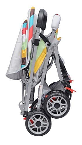 R for Rabbit Lollipop Lite Baby Stroller for 0 to 3 Years Pram with 5 Point Safety Harness, Reversible Handlebar & Cushioned Seat with 3 Level Seats Recline/Lightweight Stroller for Kids (Rainbow) 5