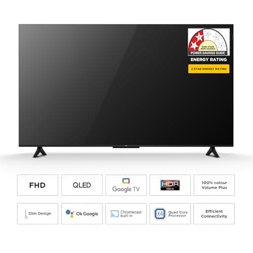 TCL 126 cm (50 inches) Metallic Bezel-Less, FHD Smart QLED Google TV 50S5K 2