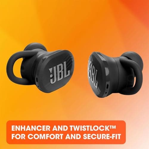 JBL Endurance Race True Wireless Sport Earbuds, Bluetooth Headphones Pure Bass, IP67 Waterproof & Dustproof, Ambient Aware & TalkThru, 30H Battery, Built-in Mic, USB-C Charging Case 4