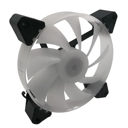 NEXSA 120mm RGB Air Cooler Fan for PC Cabinet, Low Noise 4-Pin Computer Case Cooling Fan, High Airflow RGB LED Cabinet Cooler for Gaming Desktop Computer Case & CPU Cooling – Black 2