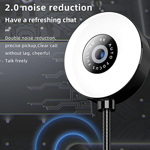 ZOOMELLA Webcam 4K 2.0 Noise Reduction Adjustment for Webcast Facetime Live Broadcast| Computers/Tablets & Networking|Laptop & Desktop Accessories|Webcams 2