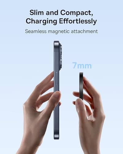 Baseus Simple Mini4 Air Magnetic Fast Wireless Charger 15W Qi2 Magsafe Compatible for iPhone 14 15 16 17 Models Cluster Black 5
