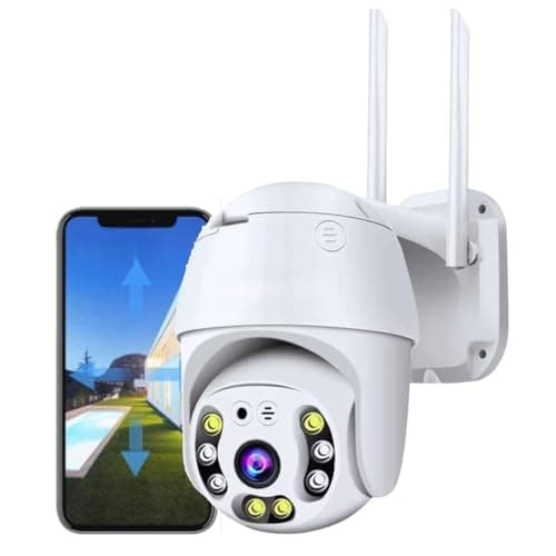 Guard Well 5MP WiFi Outdoor PTZ Security Camera | 360° Rotation | Color Night Vision | Motion Detection | Two Way Audio | Wireless CCTV Camera for Home with Mobile App V380 Pro (Dome Camera)