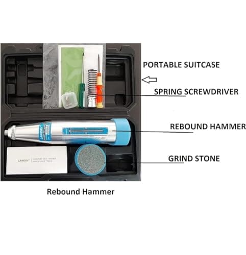 Indian Enterprise LANGRY Concrete Rebound Hammer Concrete Test Hammer Strength Testing NDT Equipment 4