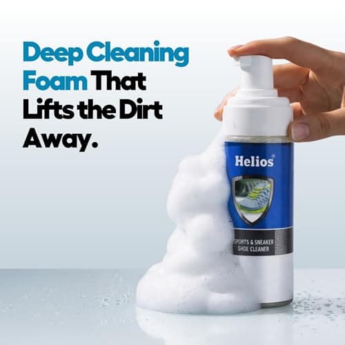 Helios Sneaker Cleaning Kit with Brush | Sports Shoe Cleaner Foam | Easy Foam Cleaner for White Shoes, Sneakers & Casual Footwear | Dirt & Stain Remover 5