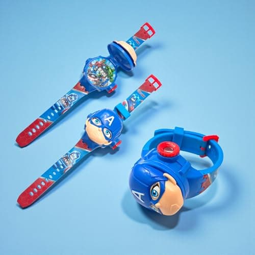 Fiddlys Kids Projection Watch Toy – Cartoon Digital Watch with 6 Image Projector, Adjustable Strap, Birthday Return Gift for Boys & Girls Age 3+ (Blue) 3
