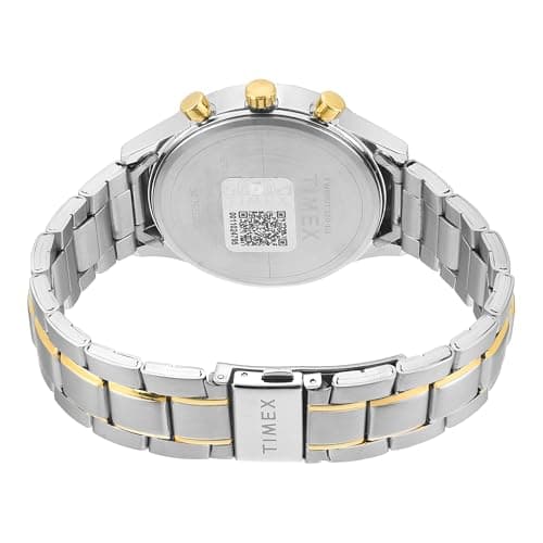 TIMEX Analog Watch for Man with Grey Round Dial & Silver Stainless Steel Bracelet Band Water Resistant Men's Wrist Watches - TW000T320 5